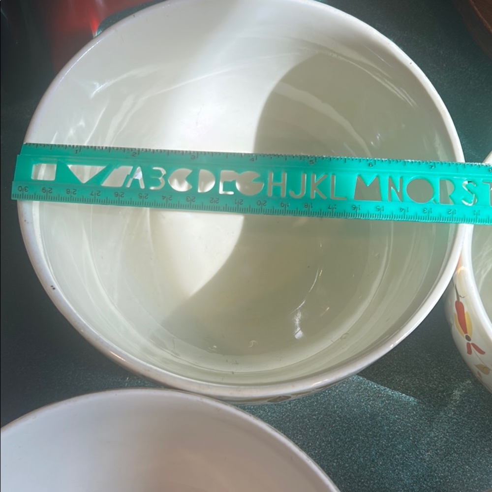 Floral Ceramic Bowl Set - Picture 3 of 7